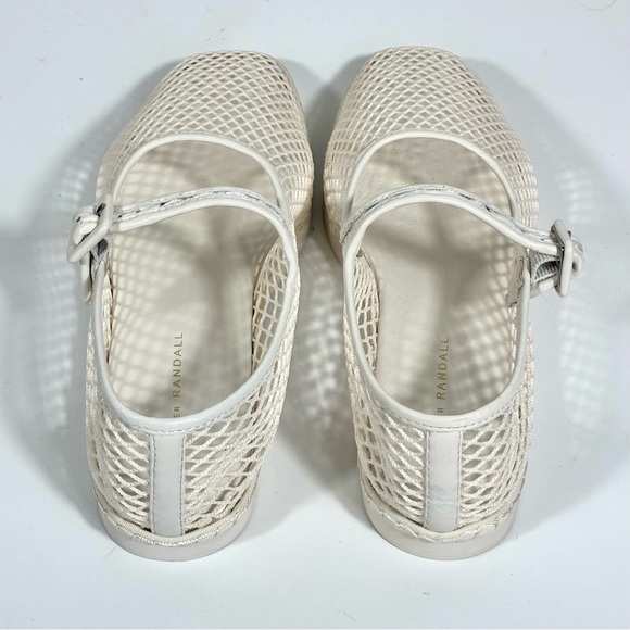 Loeffler Randall Cream Mesh Loafers - Picture 9 of 16